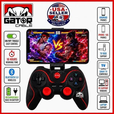 Wireless Bluetooth Game Controller Gamepad For Android iPhone Tablet PC Phone