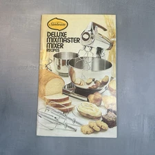 Sunbeam Deluxe Mixmaster Mixer Recipe Manual Vtg 1970s Ephemera Cookbook VG