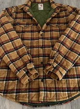 Relwen Plaid Button Snap Shacket Mens Quilted Huckberry Medium
