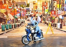 !Collaboration work Stitch on the bike custom motorcycle Stitch local HONDA