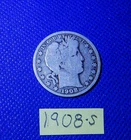 1908-S Barber Half Dollar