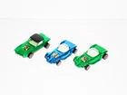 REDLINE HOT WHEELS LOT OF 3 GREAT CARS: GREEN US BEATNIK & PYTHON, CHR-BLUE BEAT