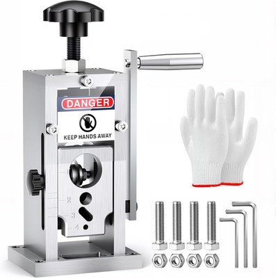 Manual Wire Stripping Machine 0.06'' 1'', Drill Powered or Hand Crank Wire Strippi