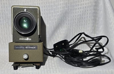 #ad #ad Vintage 1960s Minolta Mini 35 Slide Projector w Blower Tested Works $49.50