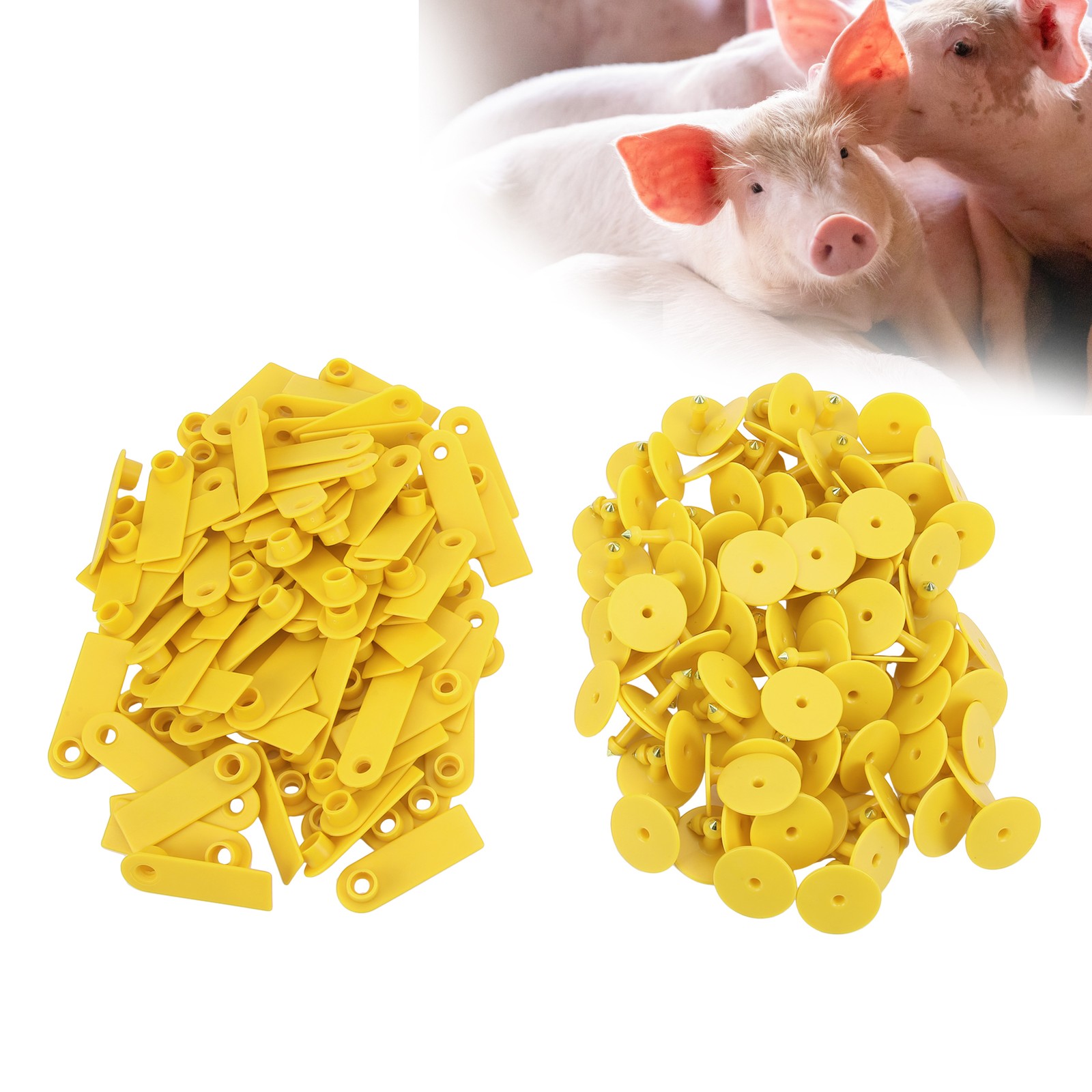 100pcs Animal Blank Ear Goat Sheep Livestock TPU Ear For Farm