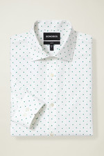 Bonobos Jetsetter Stretch Dress Shirt, slim - green micro clovers