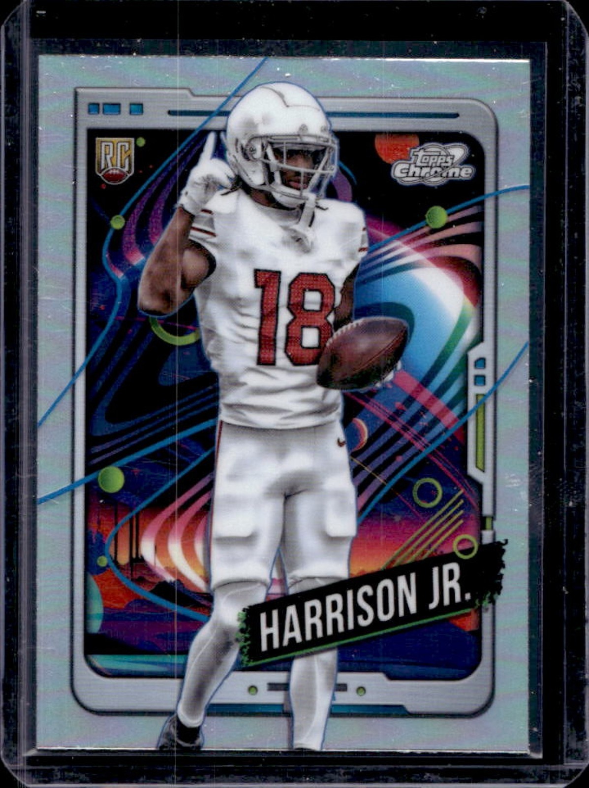 2024 Topps Cosmic Chrome Marvin Harrison Jr. Refractor RC #101 Cardinals