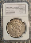 1935-S Peace Dollar Silver $1 San Francisco, Three Rays Reverse, Last Year
