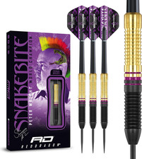 Red Dragon Snakebite 21g Brass Darts   Peter Wright World Champion Steel Tip Dar