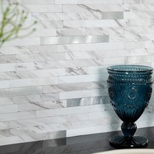 d-c-fix Piastrelle da parete composite autoadesive premium metallo e marmo 29,7 cm x 29,2 cm