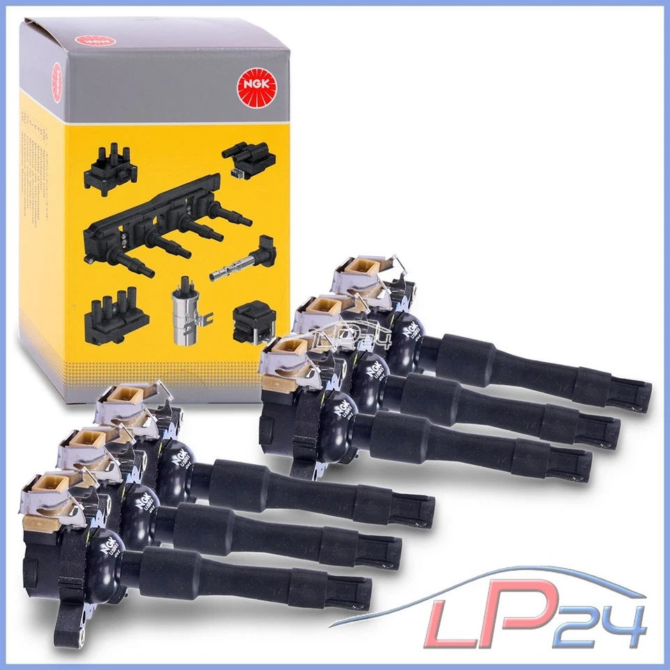 6x NGK BILLES D'ALLUMAGE +6x NGK BOUGIE POUR BMW 3-ER E46 320 323 325 328 330 M5 - Photo 2/4