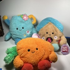 New Bum Bumz 7.5" SpringBumz Complete Set of 3 Plush Toys 1 No tags brand new 