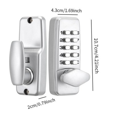 Keyless Mechanical Entry Lock Digital Combination Lock Password with Keypad