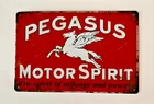 Victory Vintage Signs Reproduction Pegasus Motor Spirit Metal Sign