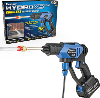 #ad Turbo Jet Hydrox5 Pro Portable Cordless Pressure Washer 21V 3000Mah Battery 6 $188.78