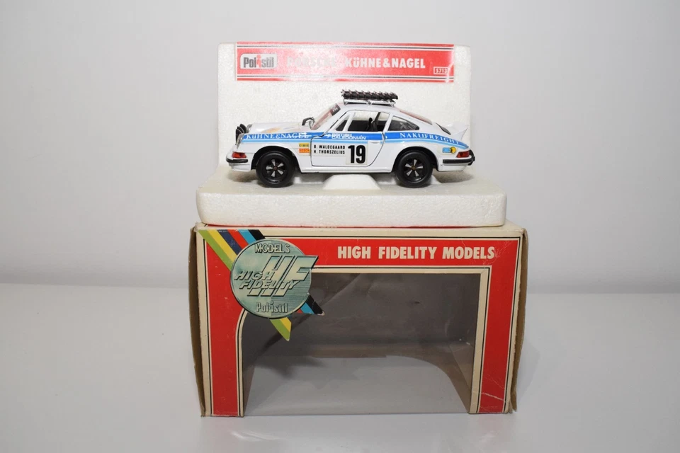 B83 1:25 POLISTIL S713 S 713 S-713 PORSCHE 911 KUHNE & NAGEL RALLY BIANCO NUO... - Immagine 2 di 4