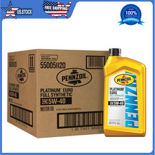 Pennzoil Platinum Euro Full Synthetic 5W-40 Motor Oil, 1 Quart (6 Pack) 242.12 per gallon