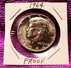 1964 Gem Proof Kennedy Half Dollar 90% Silver Coin