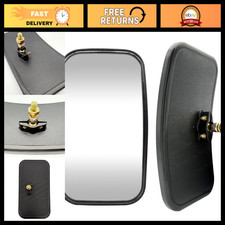 Universal 8" x 4.5" Forklift Side View Mirror - Wide Angle Blind Spot Mirror for