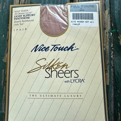 Stockings sheer full figured light support