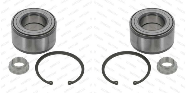 2X Moog Radlager Radlagersatz Hinten Vorne FüR Land Rover Discovery Sport L550-image