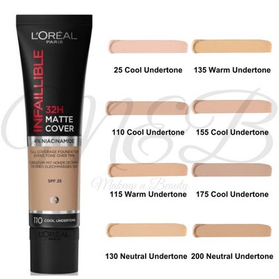 L Oréal Paris Infallible 32H Matte Cover Foundation LSF 25 *FARBTON WÄHLBAR*