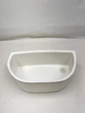 WHITE PLASTIC 21 1/4" L X 12 1/8" W X 7 1/4" LIVEWELL 8 GALLON TANK MARINE BOAT