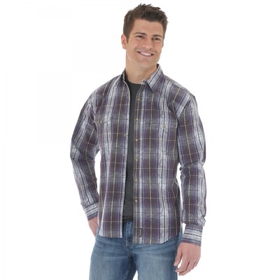 WRANGLER Retro Mens Purple Grey Blue 