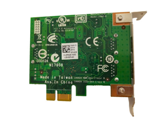 For Dell 2 Port USB 3.0 PCIe Low Profile Expansion Card FWGJ8 0FWGJ8 - Picture 3 of 4