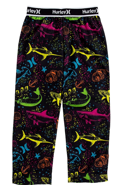 Hurley Boys' Pajama Pants Black Shark 