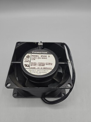PAMOTOR SYSTEM PAPST MODEL 8500D  115V  80/60Hz   #105F297*CO