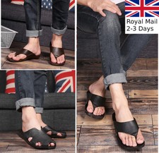 Men Slip On Beach Pool Sliders Shower Fitness Sandals Flip Flops Swimming Shoes