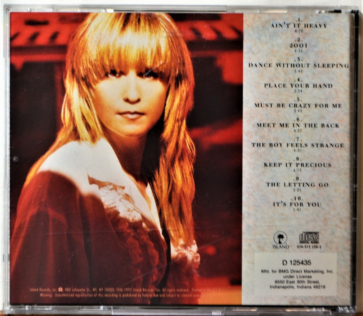 CD Melissa Etheridge Never Enough - Ain't It Heavy - 90s Rock NICE