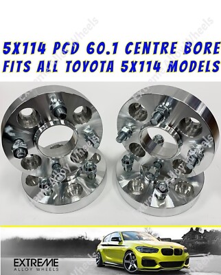 Passend für Toyota Alphard C-HR Chaser 20 mm Alufelgenabstandhalter Schraube 5x114 60,1 x 4