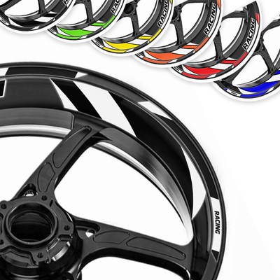 White 17 inch GP06 Wheel Sticker For Kawasaki VULCAN S 650 EN650 Z1000 Z400