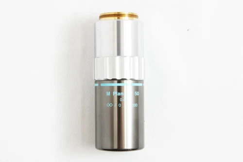 Mitutoyo M Plan UV 50x /0.40 ∞ / 0 f=200 Microscope Objective Lens #5237