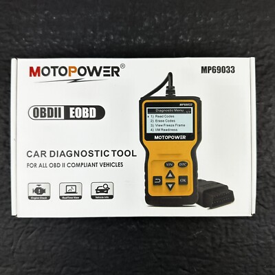 MOTOPOWER Car OBD2 EOBD Scanner Code Reader Engine Diagnostic Tool MP69033