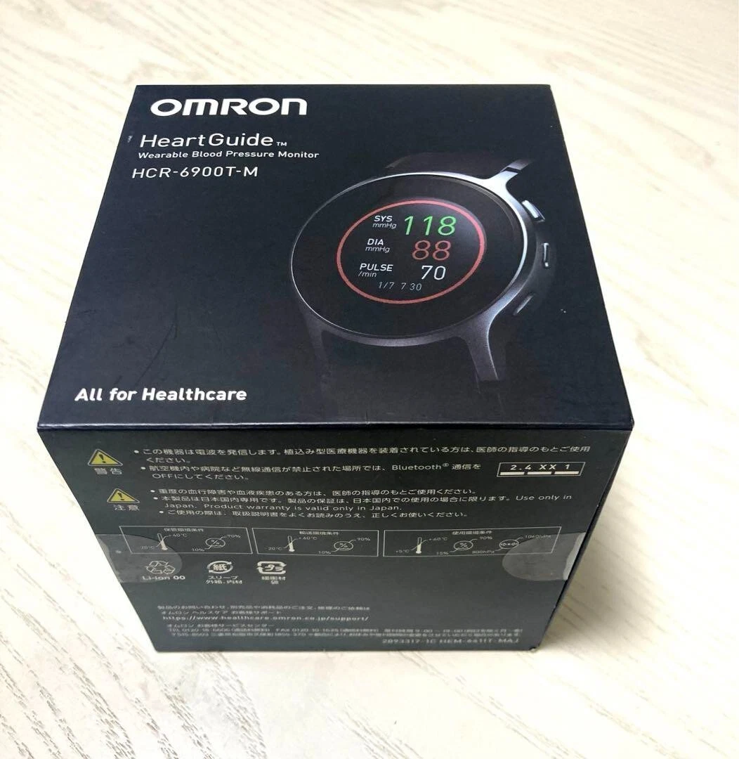 OMRON HCR-6900T-M wearable blood pressure meter HCR6900T Series BLACK w/Box New