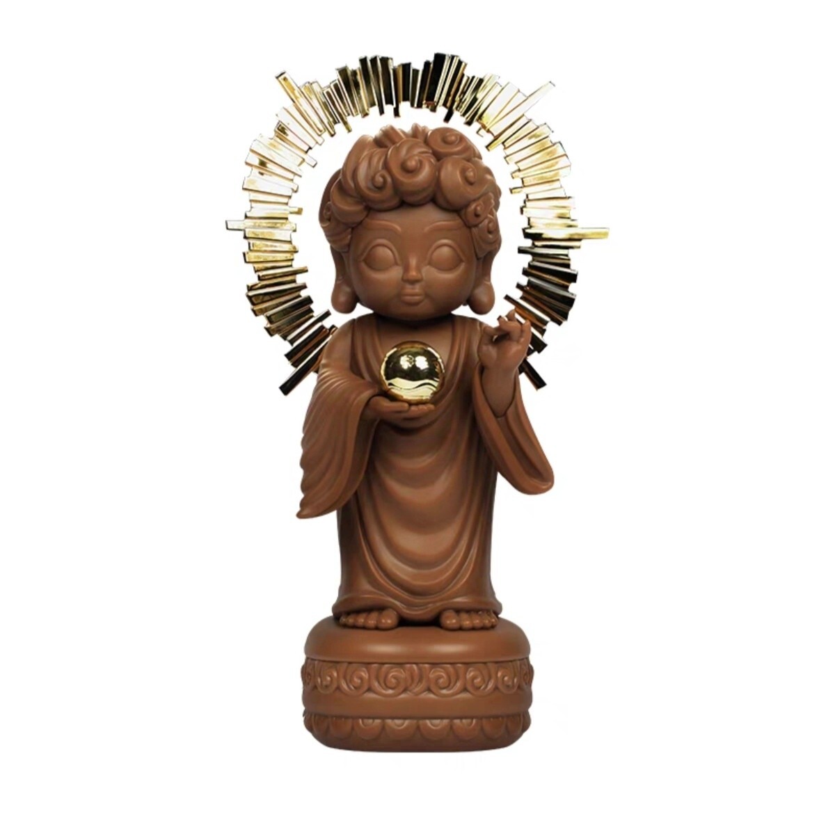 ZCWO ALL DAY HAMBUDDHA Chocolate Buddha Hamburger Brown PVC