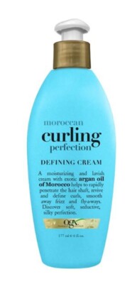 OGX Argan Oil of Morocco Curling Perfection Curl-Defining Cream, 177 ml / 6 oz