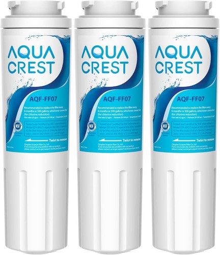 AQUA CREST UKF8001 Water Filter Replacement Fits Whirlpool, Maytag, 3-Pack F-8