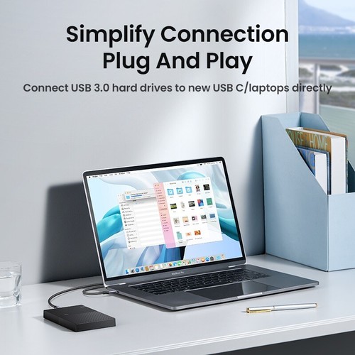 UGREEN USB C to Micro B 3.0 Cable 3A 5Gbps Fast Charging Cord For Macbook HDD - Picture 2 of 10
