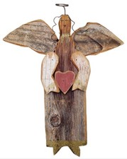 11  Wood Angel Wall Plaque Primitive Rustic Folk Art
