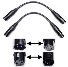 CESS-078 XLR 3-Pin to XLR 5-Pin Adapter Cables XLR3M to XLR5F  XLR3F to XLR5...