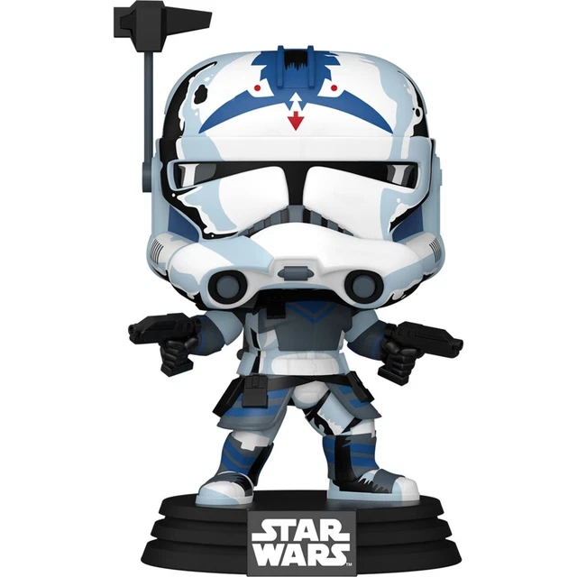 Funko Pop! Star Wars: The Clone Wars Clone Trooper Fives (Retro) Pop! #768 +Case
