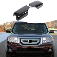 Abs Glossy Black Rearview Mirror Cover Trim For Honda Pilot 2009-2015 Us Abs Glossy Black Rearview Mirror Cover Trim For Honda Pilot 2009-2015 Us