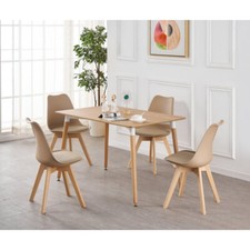 Dining Table and Chairs Set Modern Table and 4 Chairs  Various Scandinavian Sets