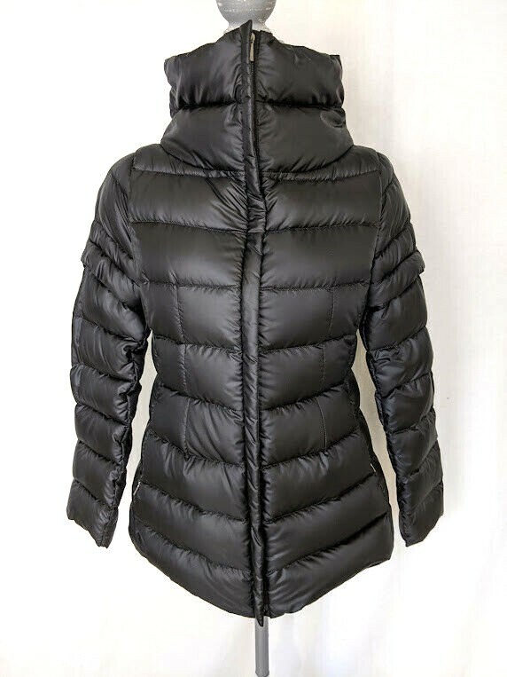 Weekend MaxMara 'Urban' Black Funnel Neck Puffer Jacket, sz 10 NWT $1350