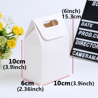 50x white Paper Bags Wedding Favour Gift Bags Bomboniere Bags Party candy lolly 