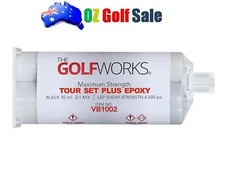 GolfWorks Max Strength Tour Set Plus Epoxy Glue Cartridge -50ml -Blk -#VB1002-50
